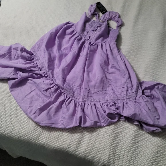 Scarlet Darkness Light Purple Off-Shoulder Victoran Style Dress Size 7Y‎ - Picture 10 of 11
